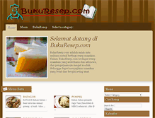 Tablet Screenshot of bukuresep.com